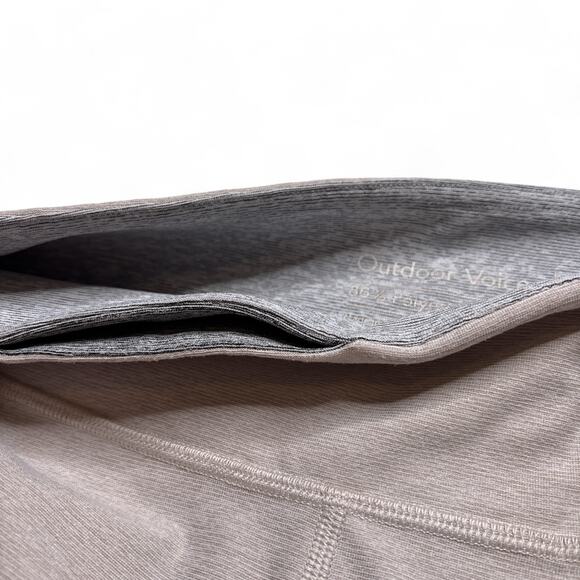 Outdoor Voices 7/8 Dipped Warmup Leggings Tan Cream Gray Color Block Medium - Picture 6 of 8
